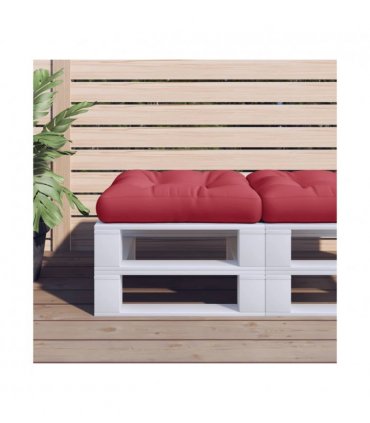 vidaXL Pallet Cushion Wine Red 58x58x10 cm Fabric