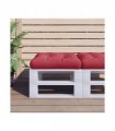 vidaXL Pallet Cushion Wine Red 58x58x10 cm Fabric