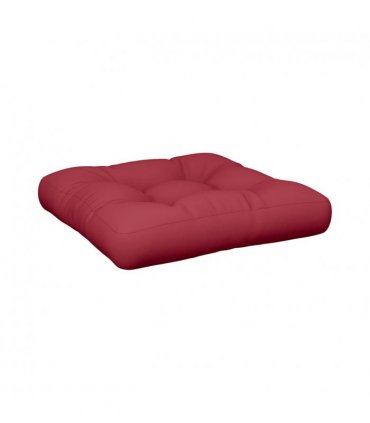vidaXL Pallet Cushion Wine Red 58x58x10 cm Fabric