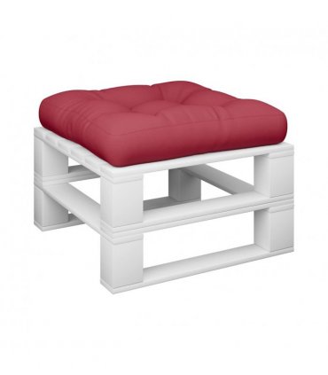 vidaXL Pallet Cushion Wine Red 58x58x10 cm Fabric