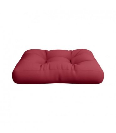 vidaXL Pallet Cushion Wine Red 58x58x10 cm Fabric