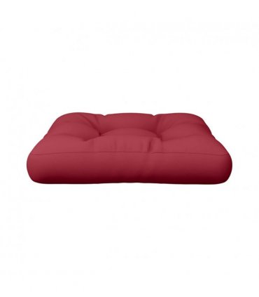 vidaXL Pallet Cushion Wine Red 58x58x10 cm Fabric