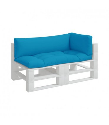 vidaXL Pallet Cushions 3 pcs Light Blue Fabric