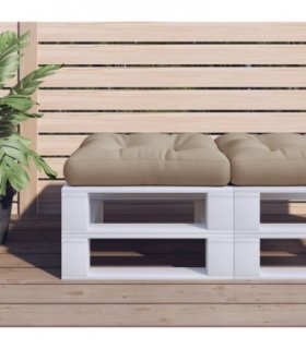 vidaXL Pallet Cushion Taupe 60x61.5x10 cm Fabric