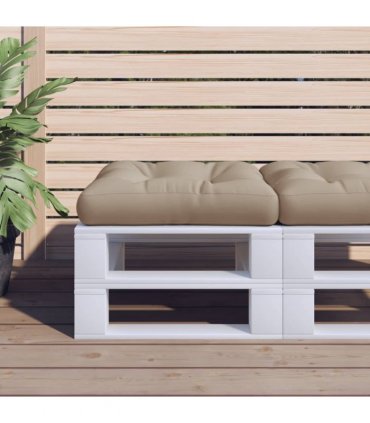 vidaXL Pallet Cushion Taupe 60x61.5x10 cm Fabric