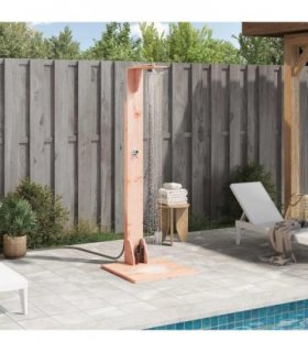 vidaXL Outdoor Shower 214.5 cm Solid Douglas Wood and Stainless Steel — Colour: Natural douglas