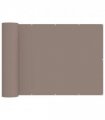 vidaXL Balcony Privacy Screen 1.2 x 25 m Fabric with PU Coated Taupe