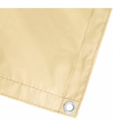vidaXL Balcony Privacy Screen 1.2 x 15 m Fabric with PU Coated Beige
