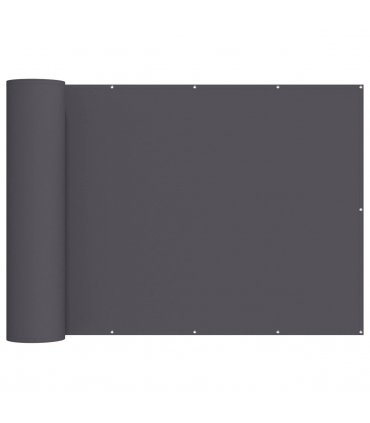 vidaXL Balcony Privacy Screen 1.2 x 15 m Fabric with PU Coated — Colour: Anthracite