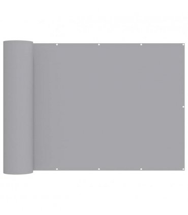 vidaXL Balcony Privacy Screen 1.2 x 25 m Fabric with PU Coated — Colour: Light grey