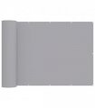 vidaXL Balcony Privacy Screen 1.2 x 25 m Fabric with PU Coated — Colour: Light grey