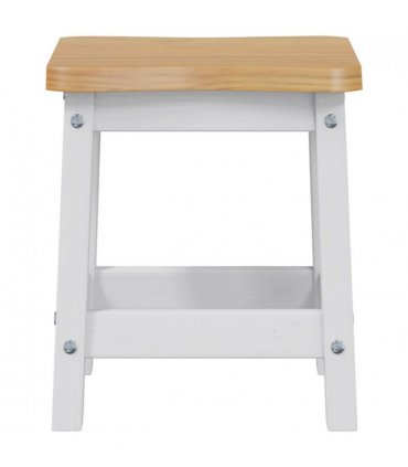VidaXL Bar Stool EKAI 2 pcs White 40 x 29 x 45.5 cm Solid Pine Wood