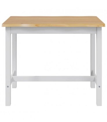 VidaXL High Bar Table EKAI White 112 x 70 x 91 cm Solid Pine Wood