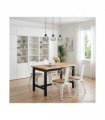 VidaXL High Bar Table EKAI Black 112 x 70 x 91 cm Solid Pine Wood