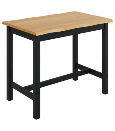 VidaXL High Bar Table EKAI Black 112 x 70 x 91 cm Solid Pine Wood