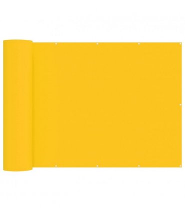 vidaXL Balcony Privacy Screen 150 x 400 cm Fabric with PU Coated — Colour: Yellow