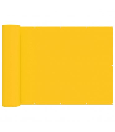 vidaXL Balcony Privacy Screen 150 x 400 cm Fabric with PU Coated — Colour: Yellow