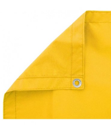vidaXL Balcony Privacy Screen 150 x 400 cm Fabric with PU Coated — Colour: Yellow