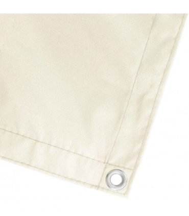 vidaXL Balcony Privacy Screen 180 x 400 cm Fabric with PU Coated Cream