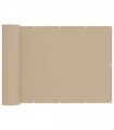 vidaXL Balcony Privacy Screen 180 x 600 cm Fabric with PU Coated Beige