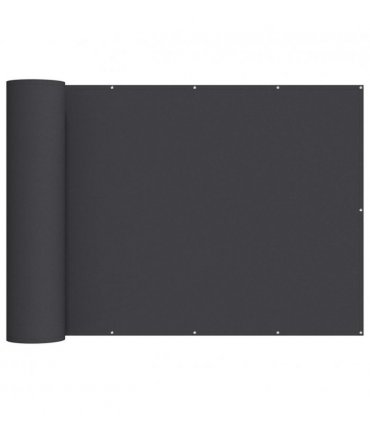 vidaXL Balcony Privacy Screen 180 x 600 cm Fabric with PU Coated Black