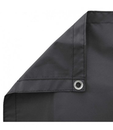 vidaXL Balcony Privacy Screen 180 x 600 cm Fabric with PU Coated Black