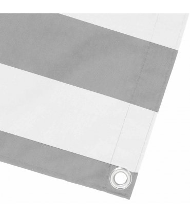 vidaXL Balcony Privacy Screen 150 x 300 cm Fabric with PU Coated — Colour: Light grey and white