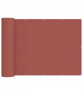 vidaXL Balcony Privacy Screen 180 x 600 cm Fabric with PU Coated — Colour: Terracotta