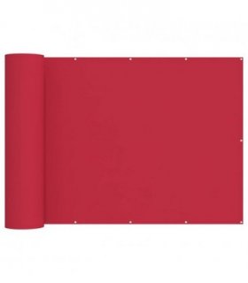 vidaXL Balcony Privacy Screen 150 x 400 cm Fabric with PU Coated — Colour: Burgundy
