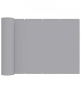vidaXL Balcony Privacy Screen 180 x 400 cm Fabric with PU Coated — Colour: Light grey