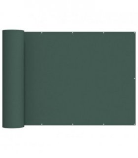 vidaXL Balcony Privacy Screen 150 x 600 cm Fabric with PU Coated — Colour: Dark green