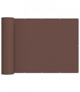 vidaXL Balcony Privacy Screen 180 x 600 cm Fabric with PU Coated Brown