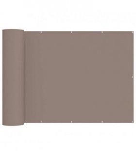 vidaXL Balcony Privacy Screen 180 x 600 cm Fabric with PU Coated Taupe