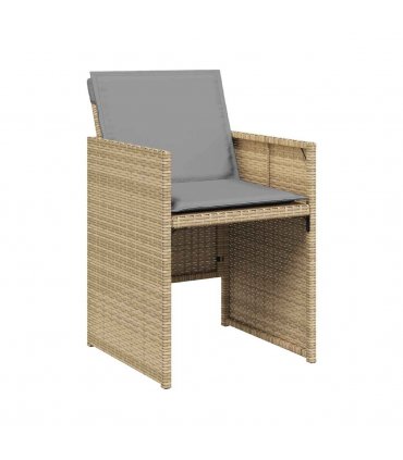 vidaXL Garden Chair | Set of 4 | Mix Beige, Light Grey