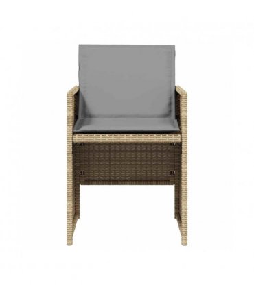 vidaXL Garden Chair | Set of 4 | Mix Beige, Light Grey