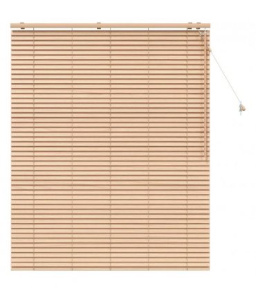 vidaXL Venetian Blind Oak Look 125 x 160 cm 35 mm Solid Paulownia Wood