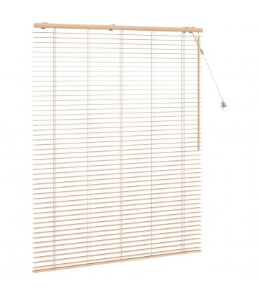 vidaXL Venetian Blind Oak Look 125 x 160 cm 35 mm Solid Paulownia Wood