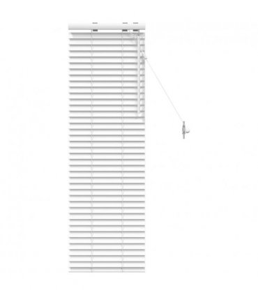 vidaXL Venetian Blind White 50 x 130 cm 35 mm Solid Paulownia Wood