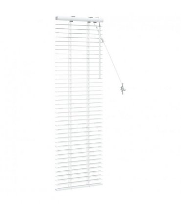 vidaXL Venetian Blind White 50 x 130 cm 35 mm Solid Paulownia Wood