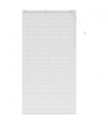 vidaXL Venetian Blind White 125 x 250 cm 35 mm Solid Paulownia Wood