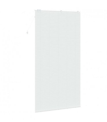 vidaXL Venetian Blind White 125 x 250 cm 35 mm Solid Paulownia Wood