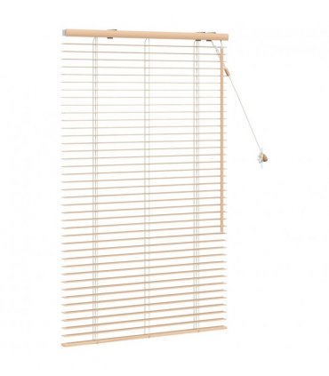 vidaXL Venetian Blind Oak Look 85 x 130 cm 35 mm Solid Paulownia Wood