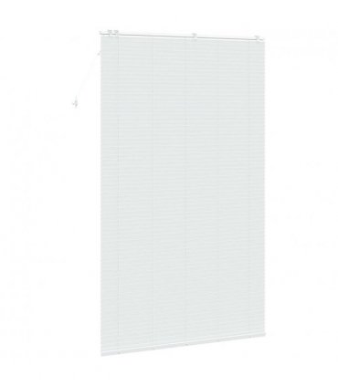 vidaXL Venetian Blind White 145 x 250 cm 35 mm Solid Paulownia Wood