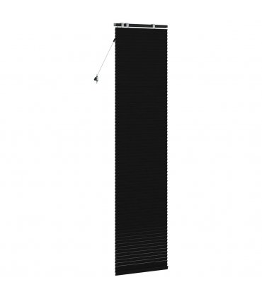 vidaXL Venetian Blind Black 55 x 250 cm 35 mm Solid Paulownia Wood