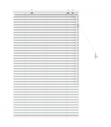 vidaXL Venetian Blind White 90 x 130 cm 35 mm Solid Paulownia Wood