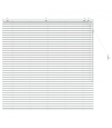 vidaXL Venetian Blind White 135 x 130 cm 35 mm Solid Paulownia Wood