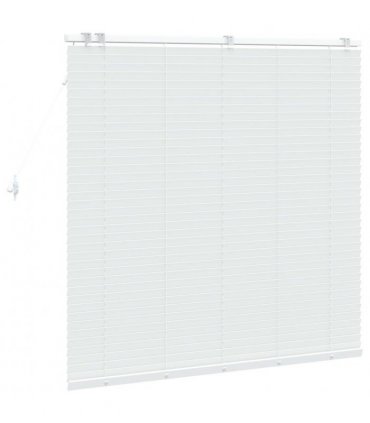 vidaXL Venetian Blind White 135 x 130 cm 35 mm Solid Paulownia Wood