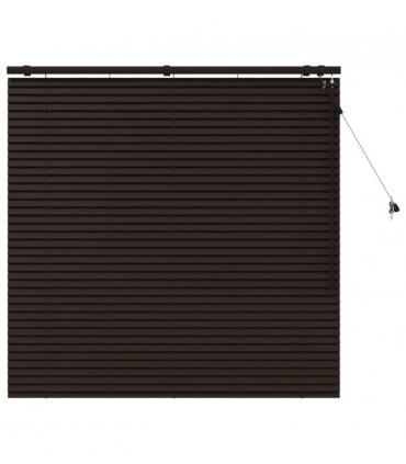 vidaXL Venetian Blind Dark Brown 130 x 130 cm 35 mm
