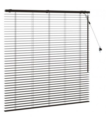 vidaXL Venetian Blind Dark Brown 140 x 130 cm 35 mm