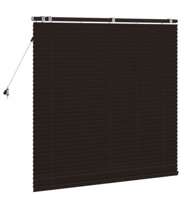 vidaXL Venetian Blind Dark Brown 140 x 130 cm 35 mm